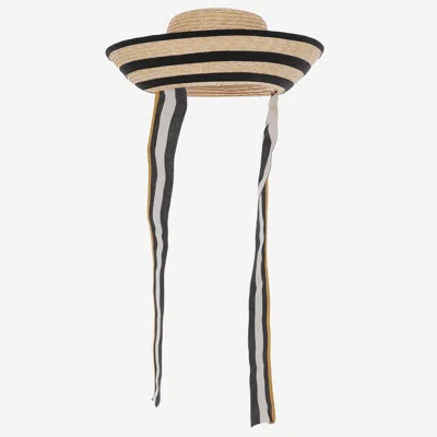 Alexia Alvarez De Toledo Asymmetrical Raffia Hat