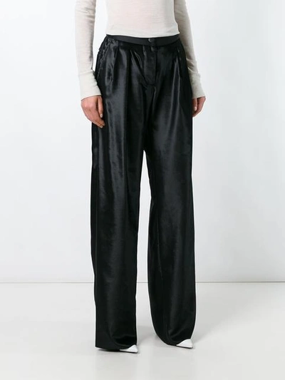 Shop Ssheena Powl Straight-leg Trousers In Black