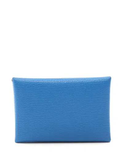 Pre-owned Hermes 2023 Calvi Duo Card Holder