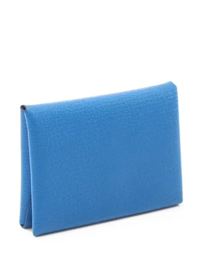 Pre-owned Hermes 2023 Calvi Duo Card Holder