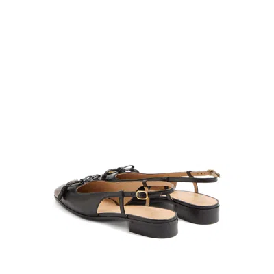 Valentino Valet Du Roi Leather Slingback Ballerina Flat