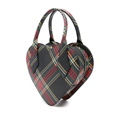 Vivienne Westwood Printed Synthetic Leather Josephine Heart Handbag In Multi