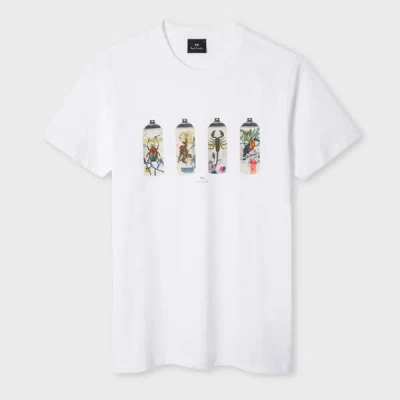 Ps By Paul Smith Ps Paul Smith "animal Spray" T-shirt In White