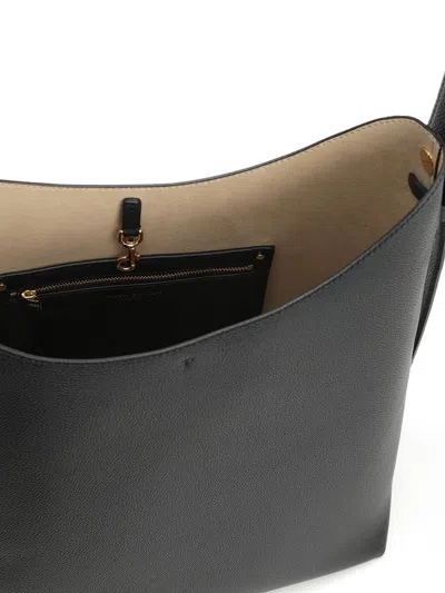 Tory Burch Small Leather Hobo Bag With Adjustable Strap