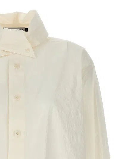 Shop Issey Miyake Shaped Membrane Shirt And Blouse White