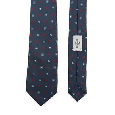 Etro Patterned Tie In Blue