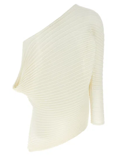 Issey Miyake White Stream Top