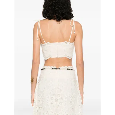 Zimmermann Rhiannon Embroidered Bodice In Neutral