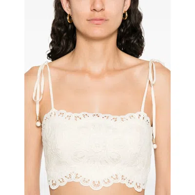Zimmermann Rhiannon Embroidered Bodice In Neutral