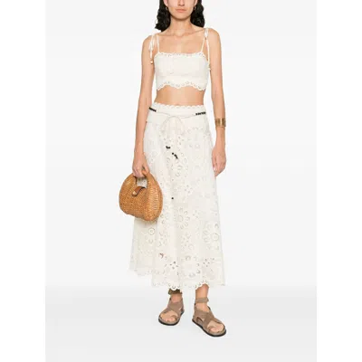 Zimmermann Rhiannon Embroidered Bodice In Neutral