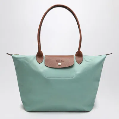 Longchamp Celadon Coloured Le Pliage Original L Bag