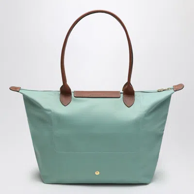 Longchamp Celadon Coloured Le Pliage Original L Bag