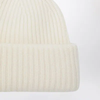 Soft Goat Cashmere Ribbed Beanie