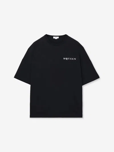 Alexander Mcqueen Black Cotton Clothing T-shirts