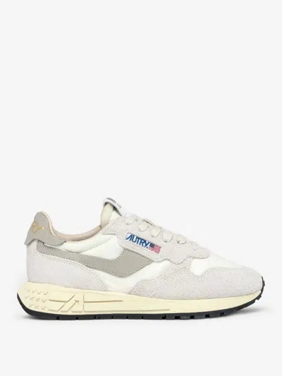 Autry Reelwind Sneakers In Gray With Suede