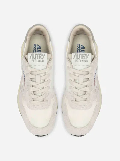 Autry Reelwind Sneakers In Gray With Suede
