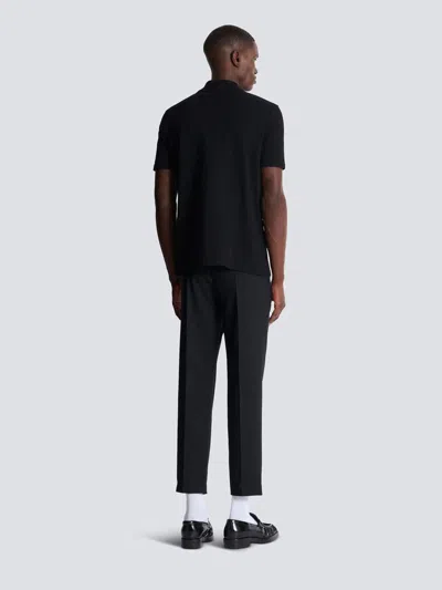 Balmain Signature Black Cotton T-shirt