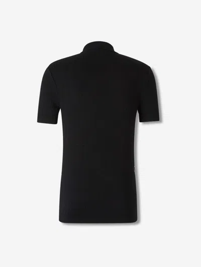 Balmain Monogram Pattern Polo With Classic Collar