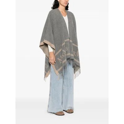 Max Mara Studio Capes In Gray