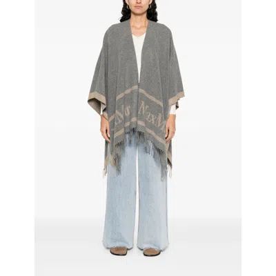 Max Mara Studio Capes In Gray