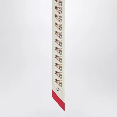 Valentino Garavani Petit Charles Bandeaux Scarf In In Neutral