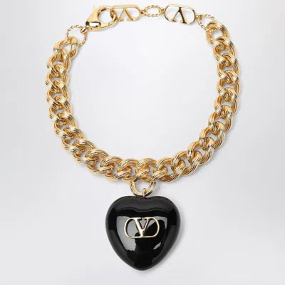 Valentino Garavani Coer Royal Bracelet Gold-coloured In In Metallic