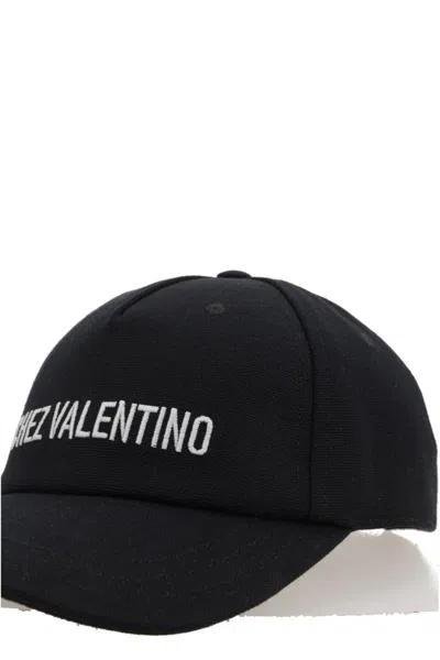 Valentino Garavani Logo Baseball Cap In Black