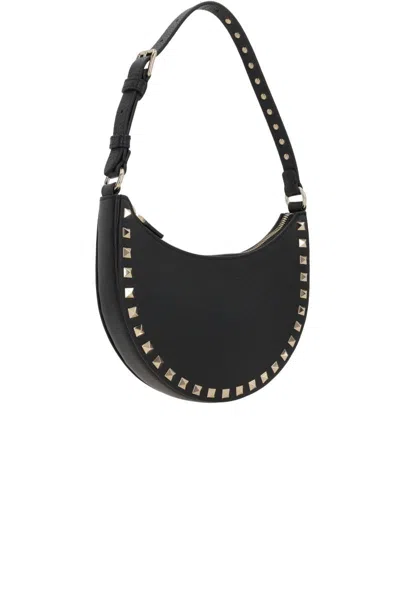 Valentino Rockstud Leather Mini Hobo Bag