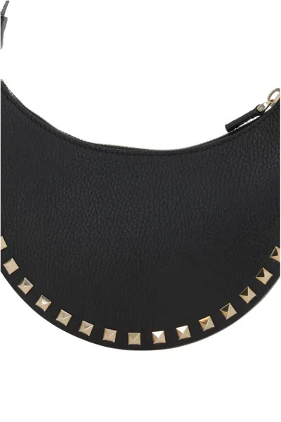 Valentino Rockstud Leather Mini Hobo Bag