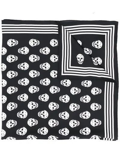 Alexander Mcqueen Skull Silk Scarf