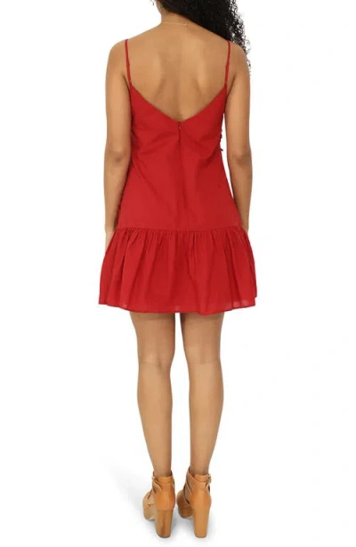 Belle & Bloom Sunny Afternoon Embroidered Drop Waist Minidress