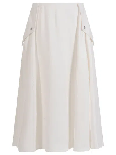 Bottega Veneta Viscose Melange Fluid Skirt Clothing