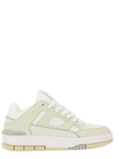 Axel Arigato Area Lo Sneaker Sneakers In Beige Leather In White