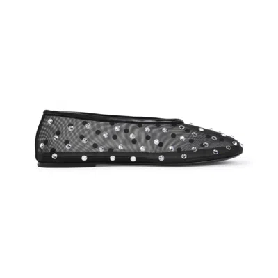 Khaite Marcy Crystal-embellished Mesh Flats