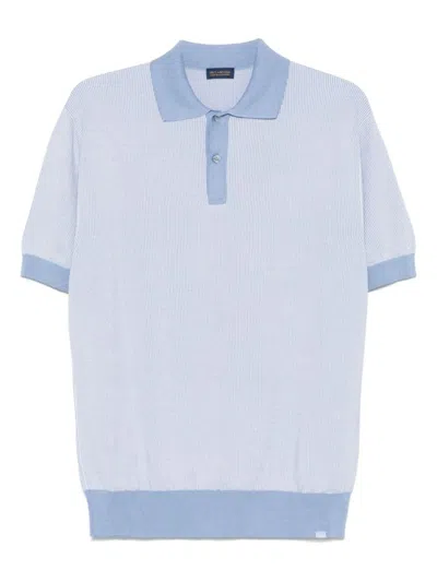 Paul & Shark Baby Blue Polo With Classic Collar And Button Fastening