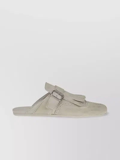 Prada Slippers Shuffle In Pelle Avorio Donna