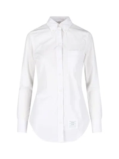 Thom Browne Classic Cotton Poplin Shirt For Women