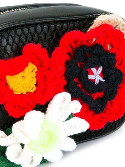 Shop Christopher Kane Crochet Flower Crossbody Bag
