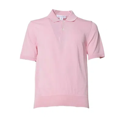 Comme Des Garçons Polo Shirt Comme Des Garcons Men Color Pink In Pink