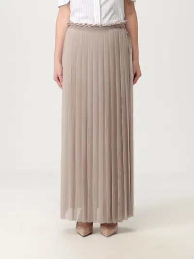 Ami Alexandre Mattiussi Ami High-waisted Pleated Skirt With Frayed Edge