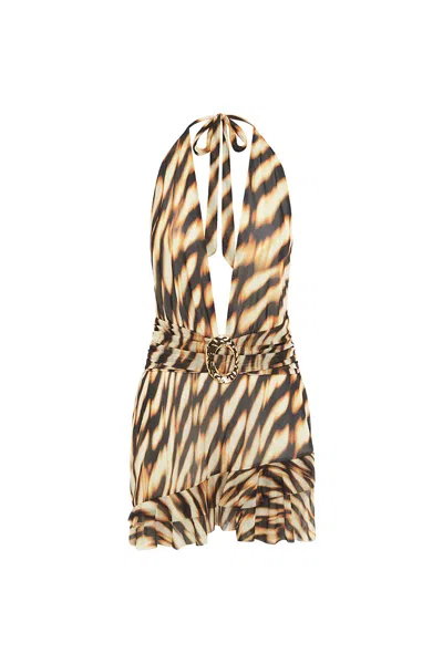 Runaway The Label Kiata Mini Dress - Arizona Choc