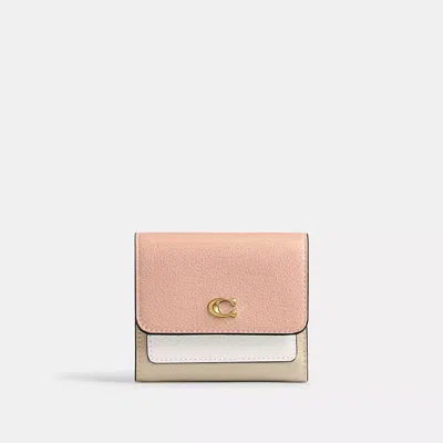 Coach Mila Small Flap Wallet In Colorblock