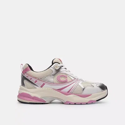 Coach Mesh Sneaker In Neutral