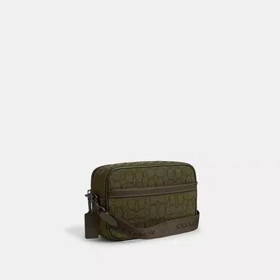 Coach Theo Kameratasche Aus Signature Jacquard