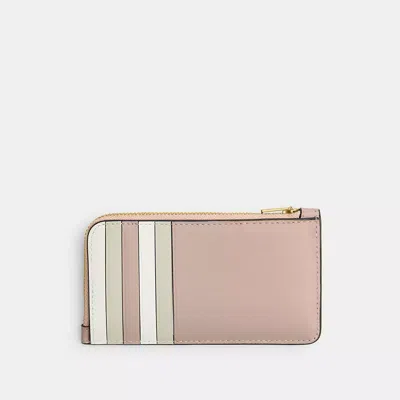 Coach New York Kartenetui In Blockfarben Mit Reissverschluss