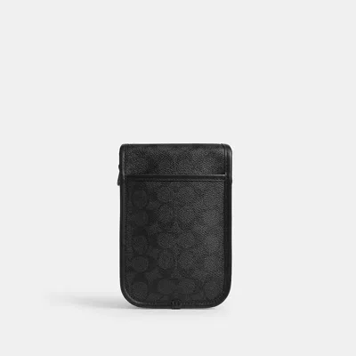 Coach League Handy Umhängetasche Aus Signature Canvas