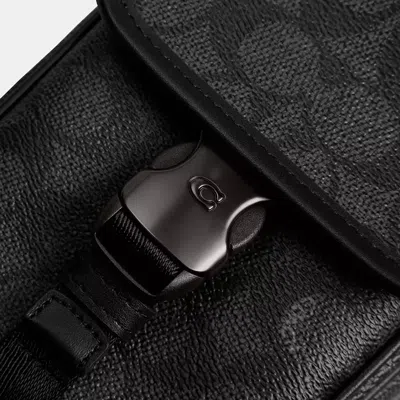 Coach League Handy Umhängetasche Aus Signature Canvas