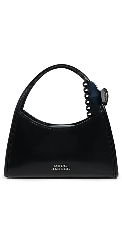 Marc Jacobs Glam Claw Clip Leather Crossbody Bag In Black