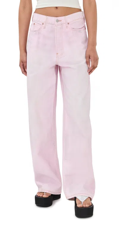 Acne Studios 1981 Vintage Wide Jeans In Pink