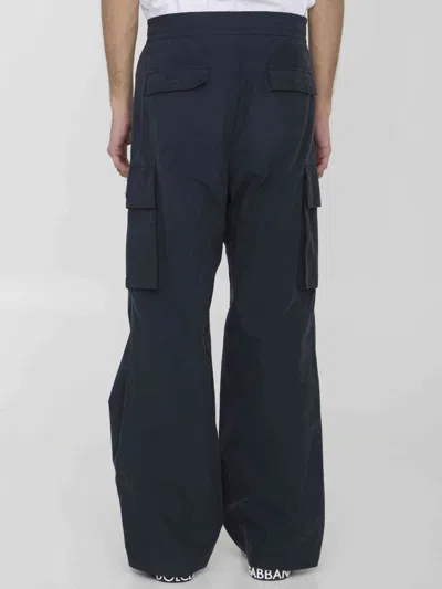 Dolce & Gabbana Logo-plaque Drawstring Cargo Trousers